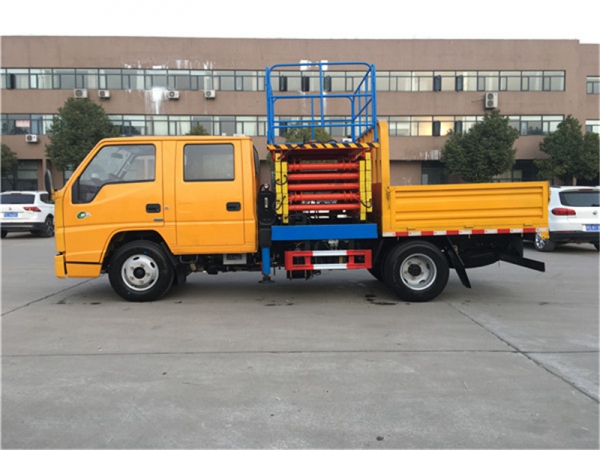 ( )江鈴10米剪叉式升降平臺高空作業(yè)車